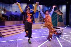 Bradley Foster Smith as Sylvestre with Michael Glenn as Scapin
