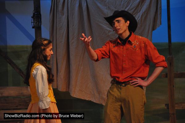 Tiffanie Snyder as Ado Annie and Cameron Mitchell as Will Parker