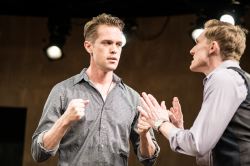 Ben Cole (John) and Scott Parkinson (M)
