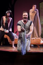 Alex Mills as Montmorency, Tom Story as Jerome, Rob Jansen as Harris.