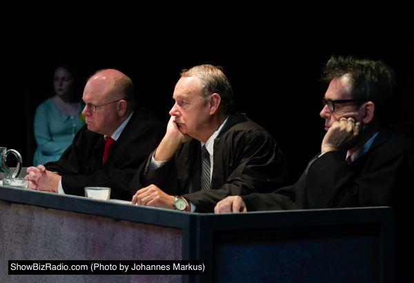 Paul Klingenberg as Judge Norris, Craig Miller as Judge Haywood, Tel Monks as Judge Ives.