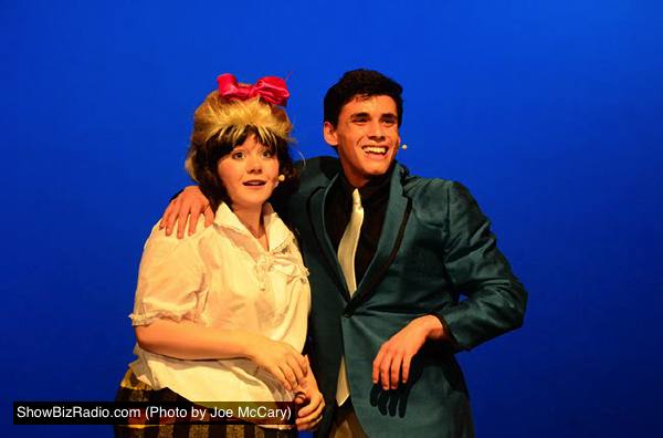 'It Takes Two' to fall in love: Tracy (Corrieanne Stein) and Link (Wyatt Oring) appear on the Corny Collins Show