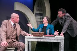 Conrad Feininger as Burge, Laura Giannarelli as Frances Barnabas, and Michael Avolio as Conrad Barnabas